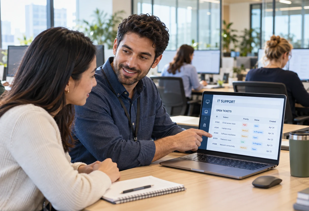 IT staff covering an open role while a company hires