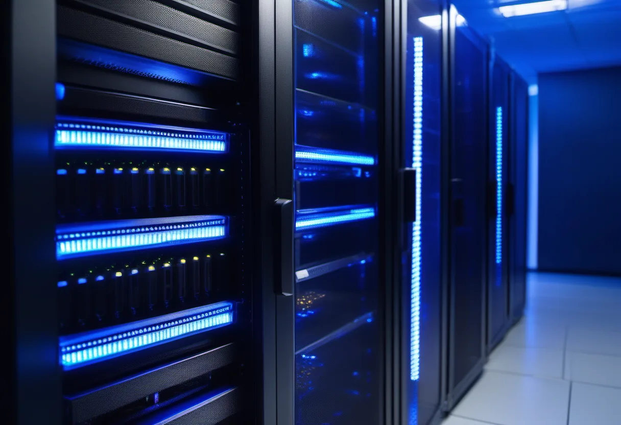On-premise server infrastructure in a secured rack